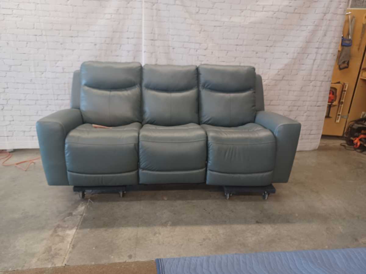 Mindanao Power Reclining Sofa with Adjustable Headrest - Steel - Gallery Image 9